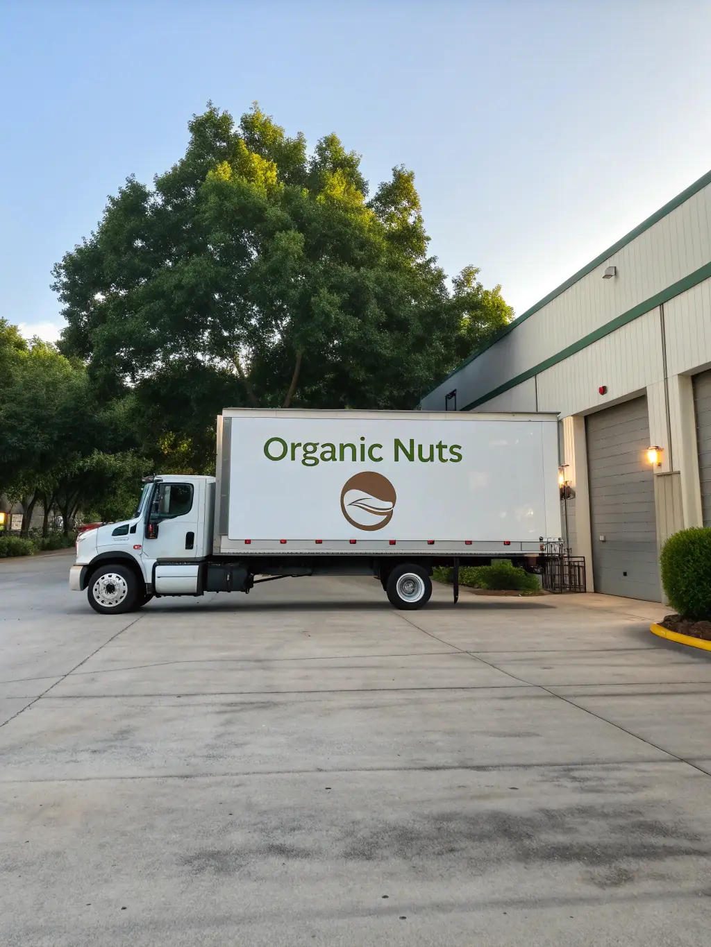 A photo depicting a delivery truck with the LK Trading Group logo, showcasing the efficient and reliable delivery service bringing fresh produce to businesses.